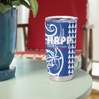 Samoa HRPP Party Tumbler Cup Polynesian Pattern - Polynesian Pride