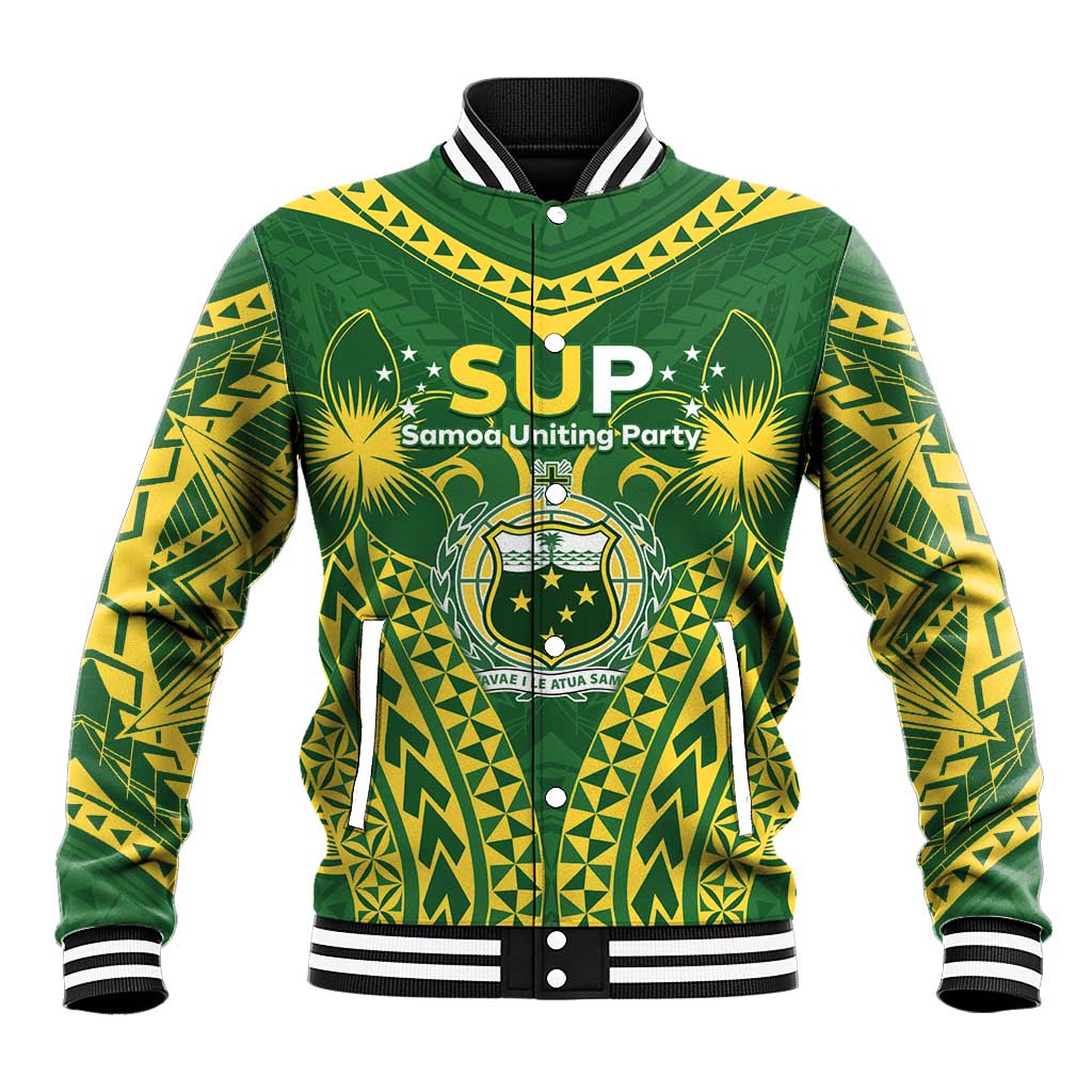 Samoa SUP Baseball Jacket Samoan Coat Of Arms - Polynesian Pride
