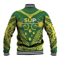 Samoa SUP Baseball Jacket Samoan Coat Of Arms - Polynesian Pride