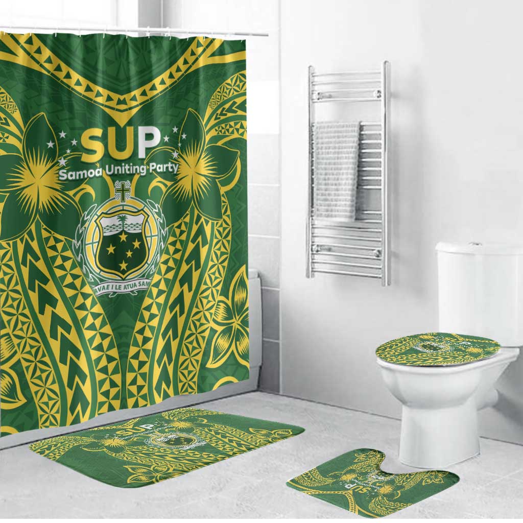 Samoa SUP Bathroom Set Samoan Coat Of Arms - Polynesian Pride