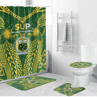 Samoa SUP Bathroom Set Samoan Coat Of Arms - Polynesian Pride