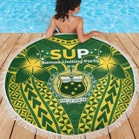 Samoa SUP Beach Blanket Samoan Coat Of Arms - Polynesian Pride