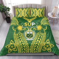 Samoa SUP Bedding Set Samoan Coat Of Arms - Polynesian Pride
