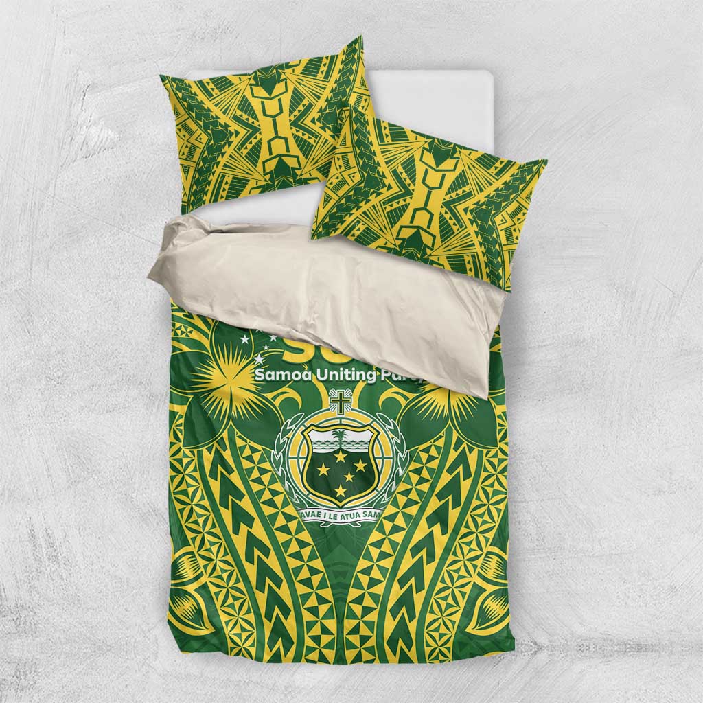 Samoa SUP Bedding Set Samoan Coat Of Arms - Polynesian Pride