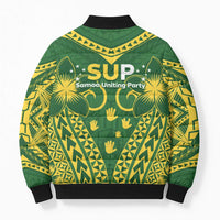 Samoa SUP Bomber Puffer Jacket Samoan Coat Of Arms - Polynesian Pride