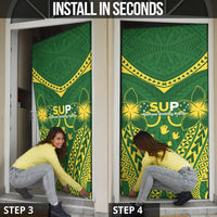 Samoa SUP Door Cover Samoan Coat Of Arms - Polynesian Pride