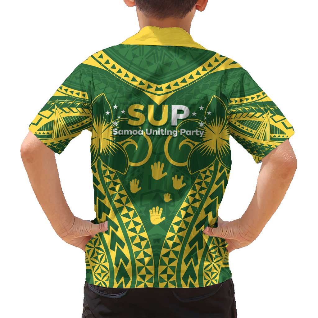 Samoa SUP Family Matching Long Sleeve Bodycon Dress and Hawaiian Shirt Samoan Coat Of Arms - Polynesian Pride
