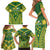 Samoa SUP Family Matching Short Sleeve Bodycon Dress and Hawaiian Shirt Samoan Coat Of Arms - Polynesian Pride