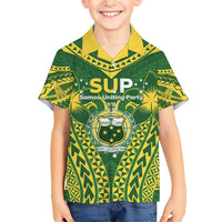 Samoa SUP Hawaiian Shirt Samoan Coat Of Arms - Polynesian Pride