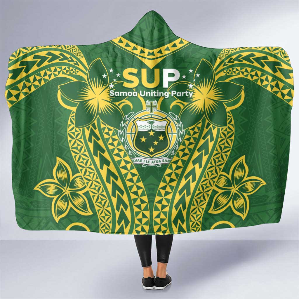 Samoa SUP Hooded Blanket Samoan Coat Of Arms - Polynesian Pride