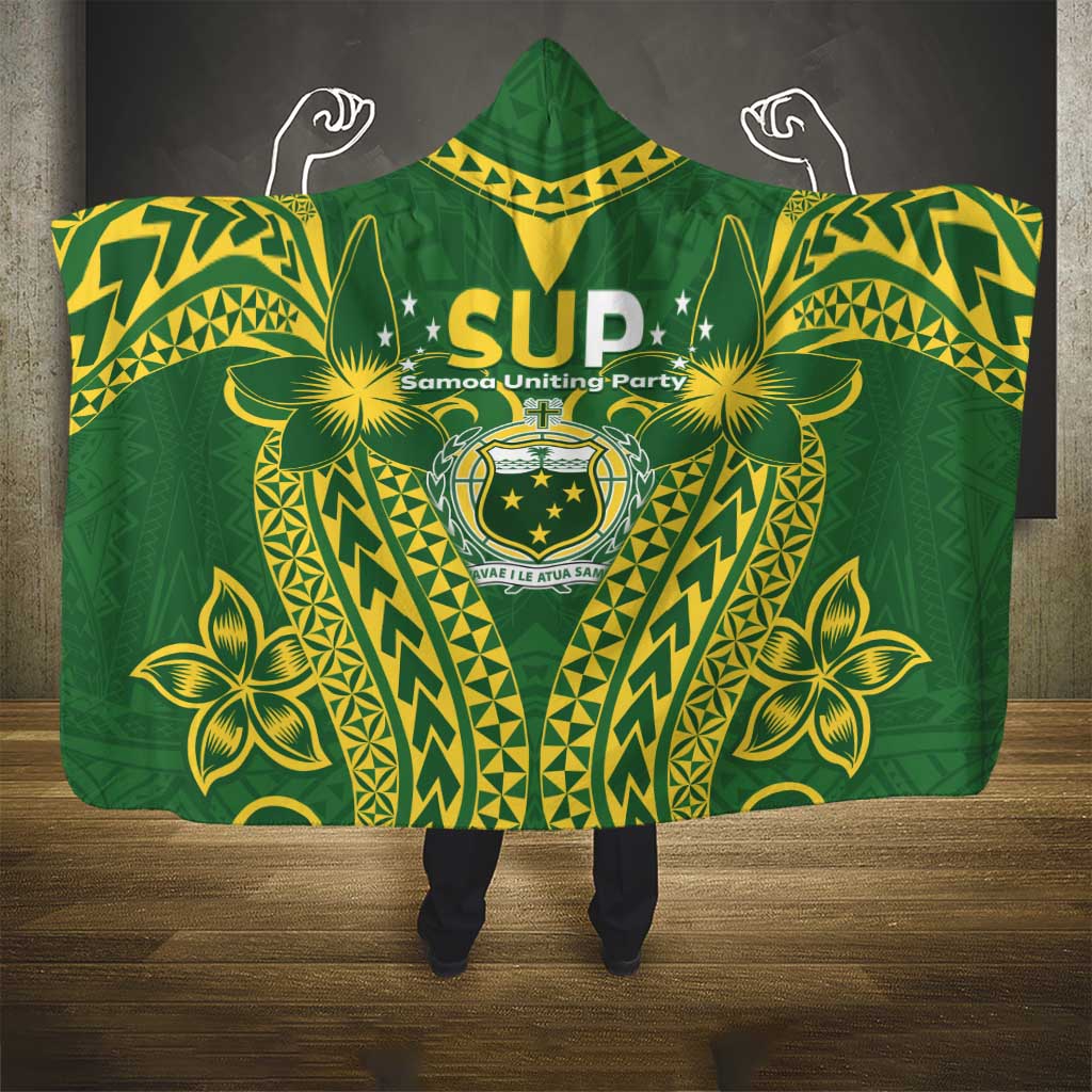 Samoa SUP Hooded Blanket Samoan Coat Of Arms - Polynesian Pride