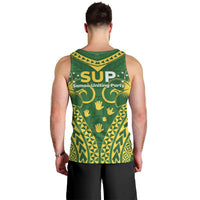Samoa SUP Men Tank Top Samoan Coat Of Arms - Polynesian Pride