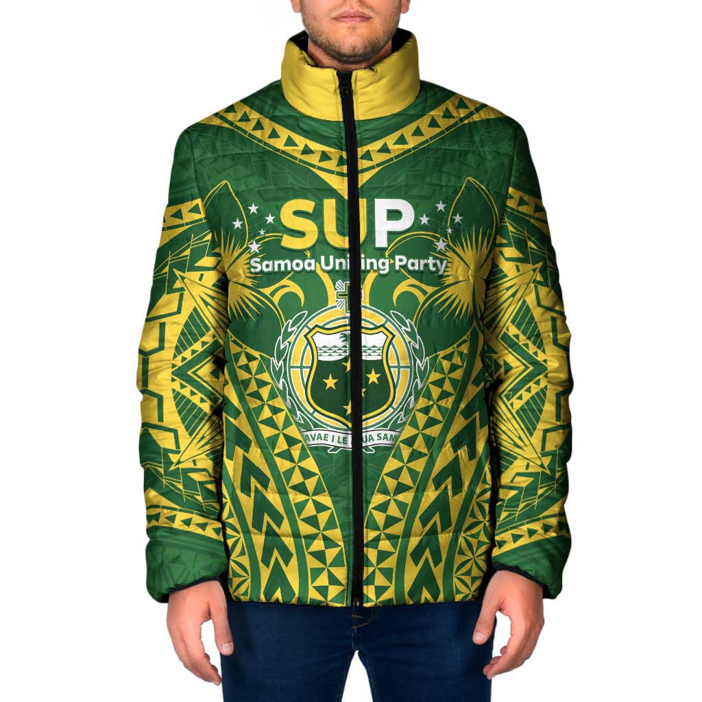Samoa SUP Padded Jacket Samoan Coat Of Arms - Polynesian Pride
