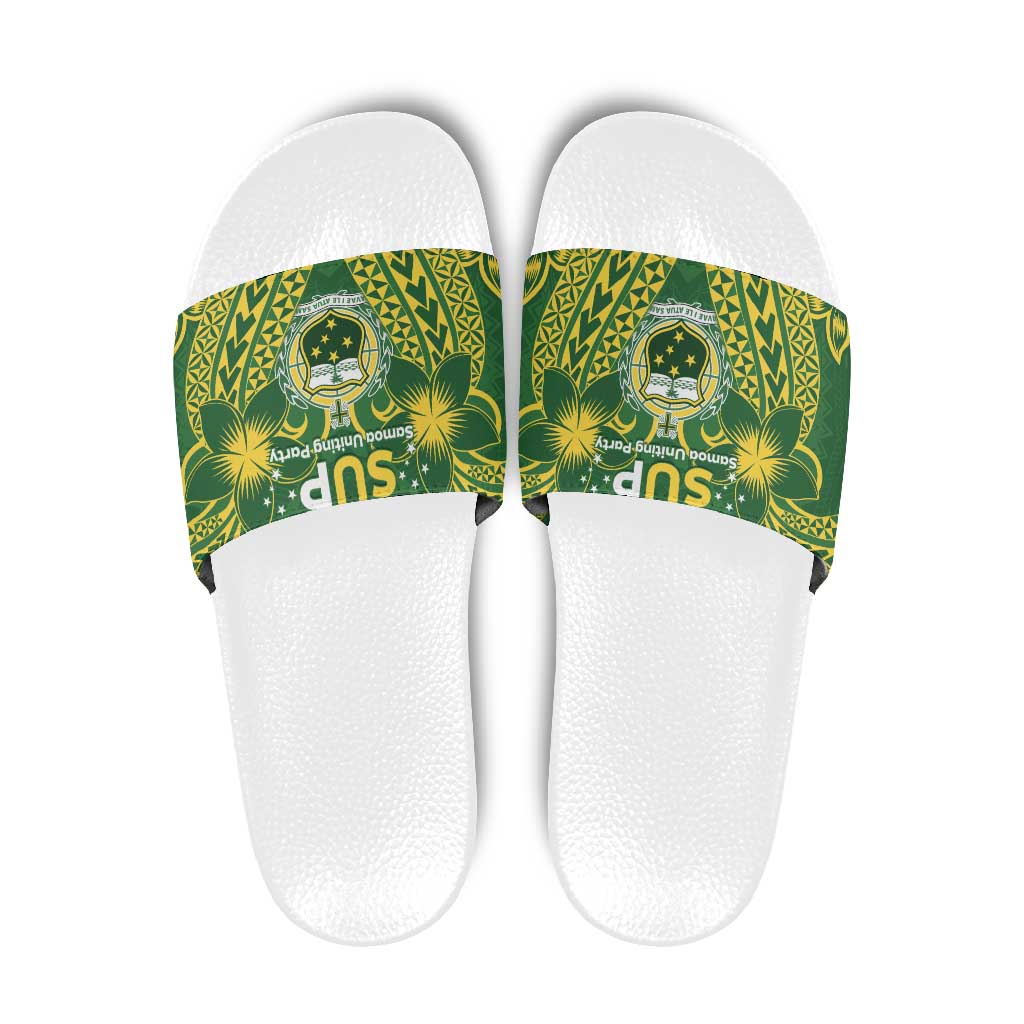 Samoa SUP Slide Sandals Samoan Coat Of Arms - Polynesian Pride
