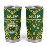 Samoa SUP Tumbler Cup Samoan Coat Of Arms - Polynesian Pride