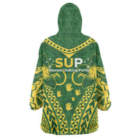 Samoa SUP Wearable Blanket Hoodie Samoan Coat Of Arms - Polynesian Pride
