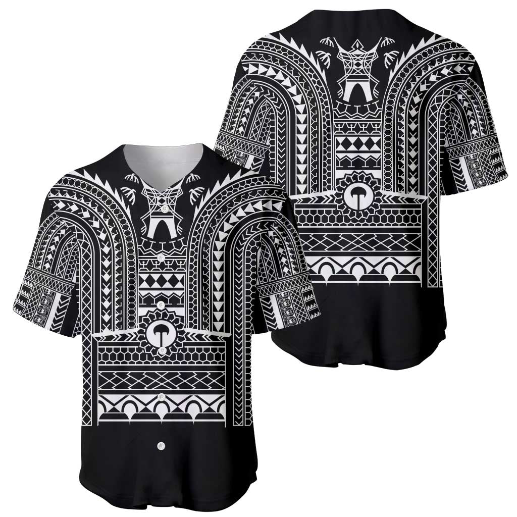 Philippines Igorot Tribal Art Tattoo Black Baseball Jersey - Polynesian Pride