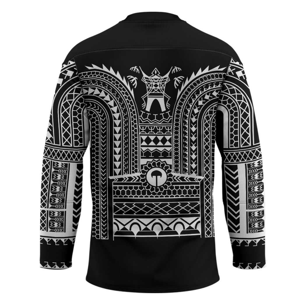 Philippines Igorot Tribal Art Tattoo Black Hockey Jersey - Polynesian Pride
