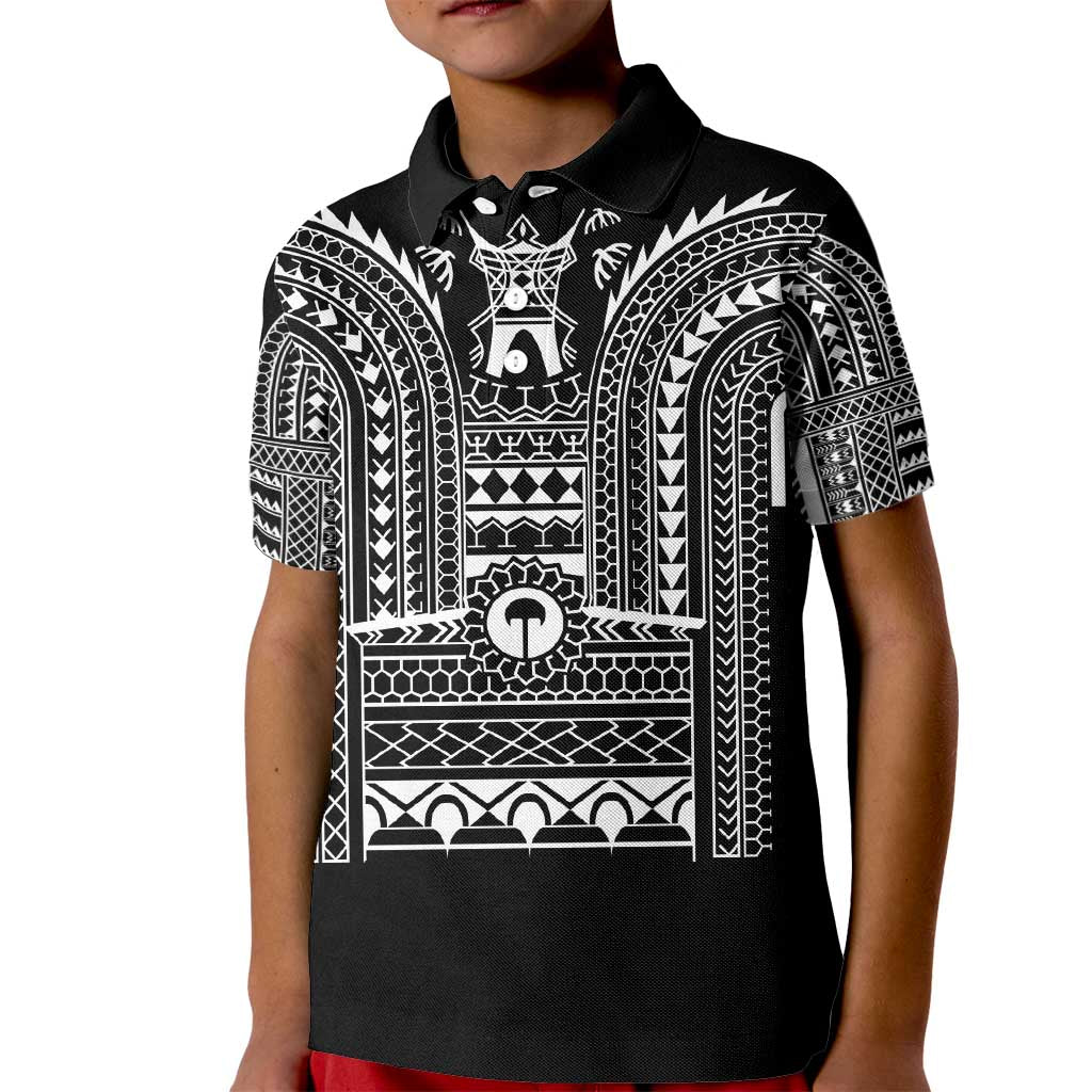 Philippines Igorot Tribal Art Tattoo Black Kid Polo Shirt - Polynesian Pride