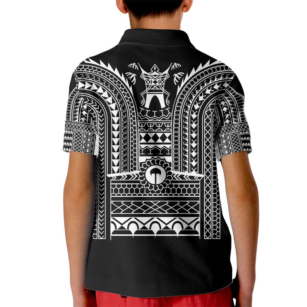 Philippines Igorot Tribal Art Tattoo Black Kid Polo Shirt - Polynesian Pride