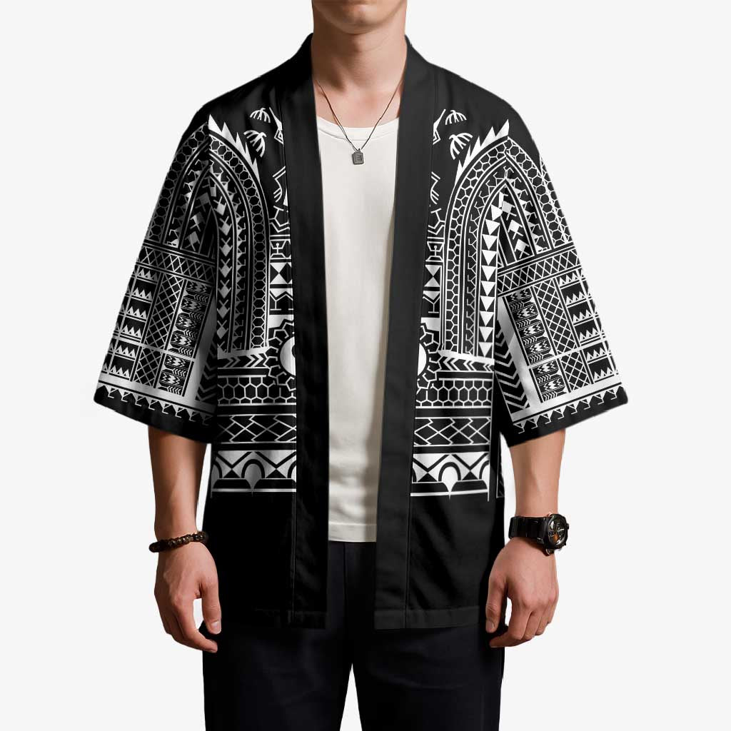 Philippines Igorot Tribal Art Tattoo Black Kimono - Polynesian Pride