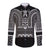 Philippines Igorot Tribal Art Tattoo Black Long Sleeve Button Shirt - Polynesian Pride