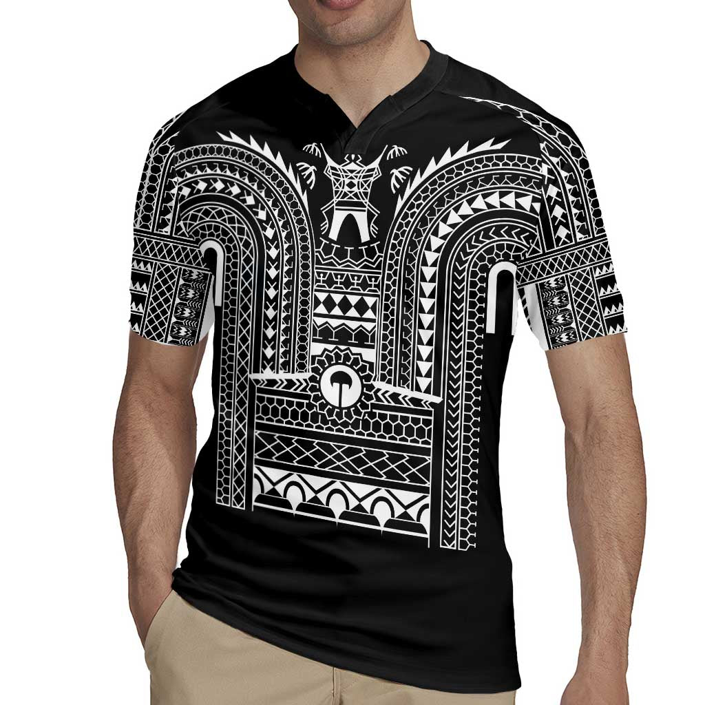 Philippines Igorot Tribal Art Tattoo Black Rugby Jersey - Polynesian Pride
