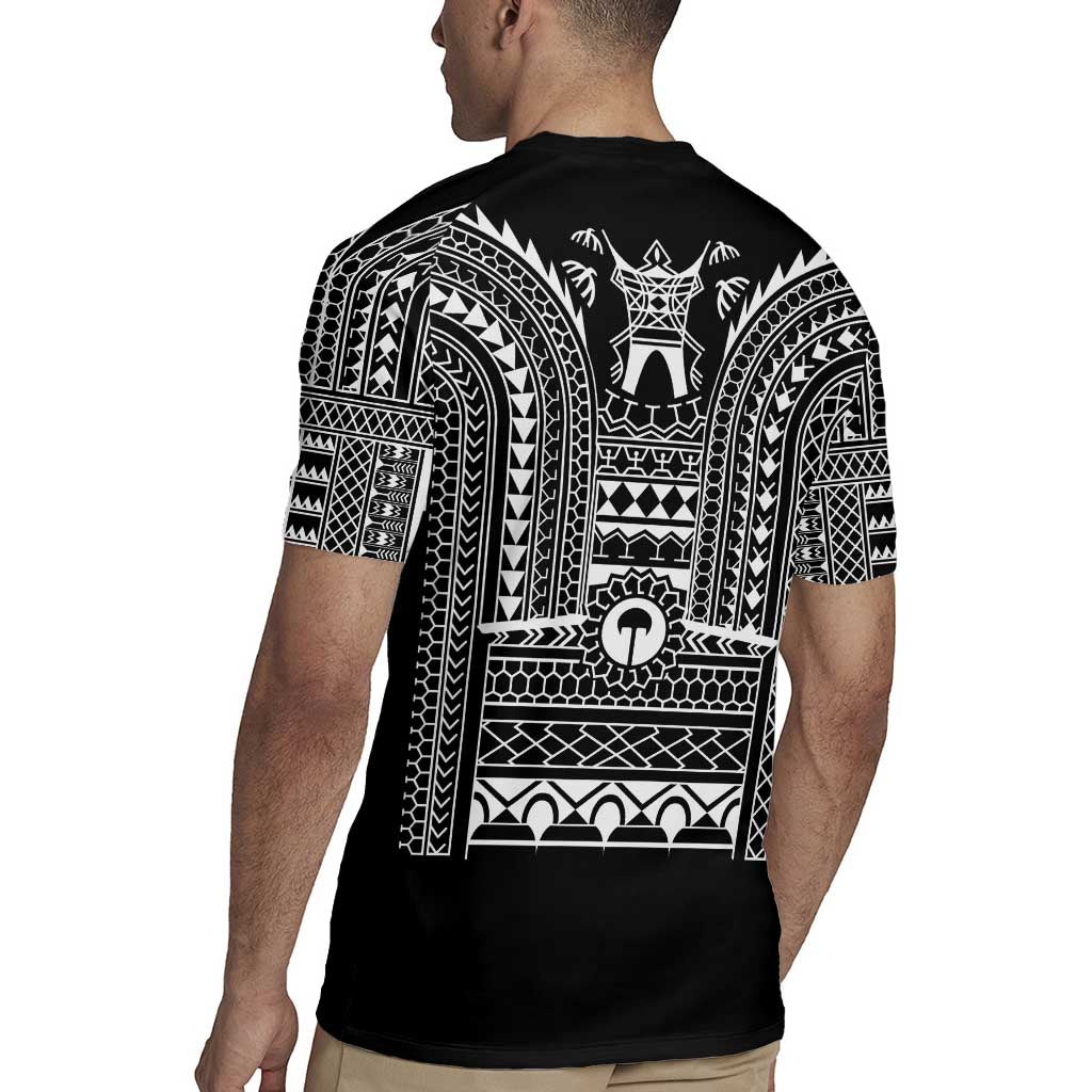 Philippines Igorot Tribal Art Tattoo Black Rugby Jersey - Polynesian Pride