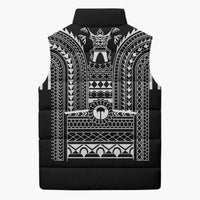 Philippines Igorot Tribal Art Tattoo Black Sleeveless Puffer Jacket - Polynesian Pride