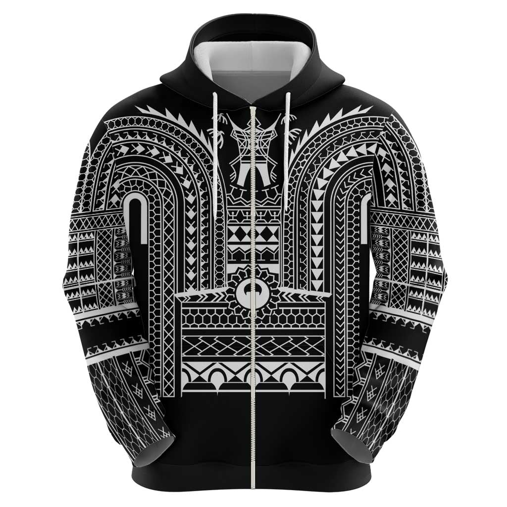 Philippines Igorot Tribal Art Tattoo Black Zip Hoodie - Polynesian Pride