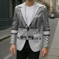 Philippines Igorot Tribal Art Tattoo White Blazer - Polynesian Pride