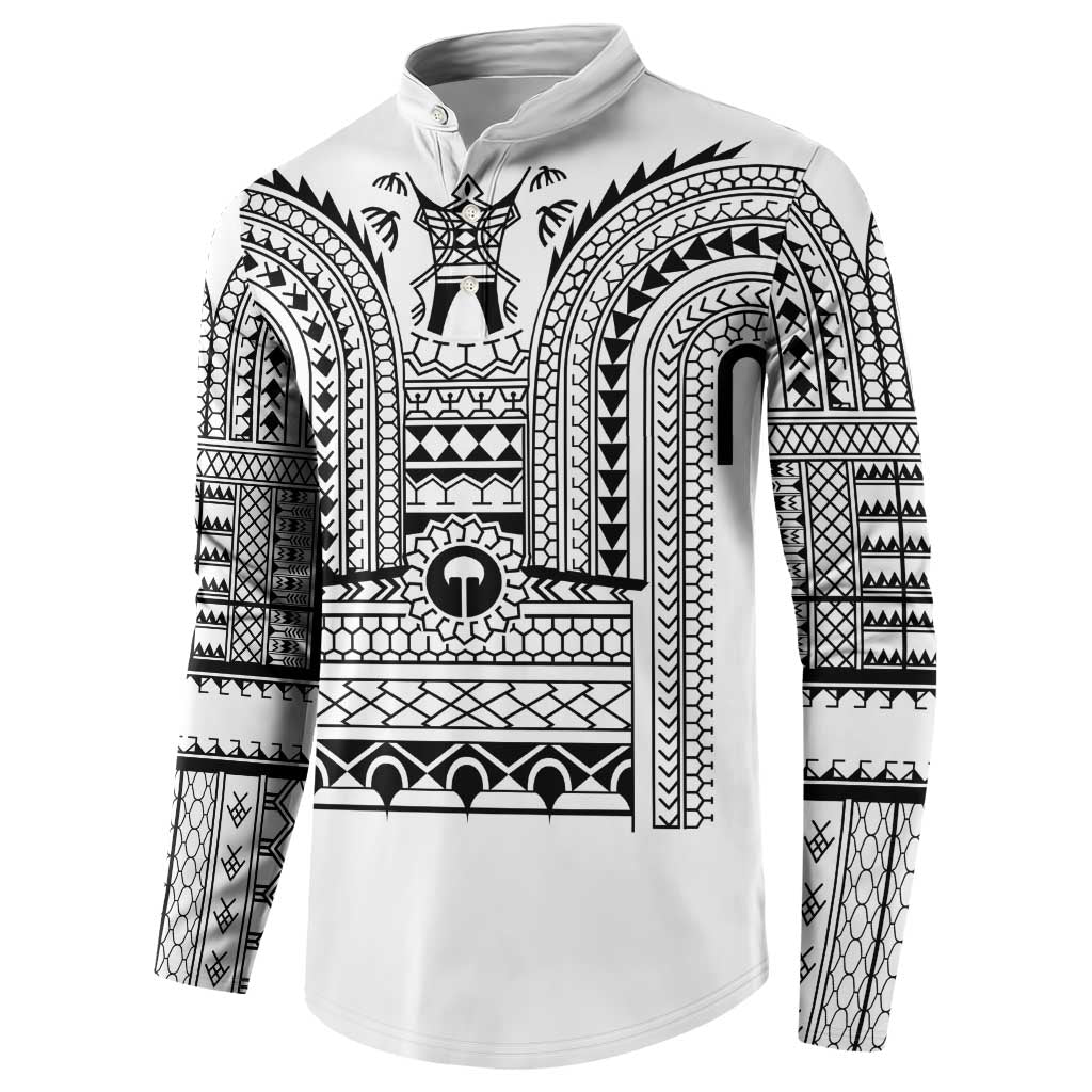Philippines Igorot Tribal Art Tattoo White Button Sweatshirt - Polynesian Pride