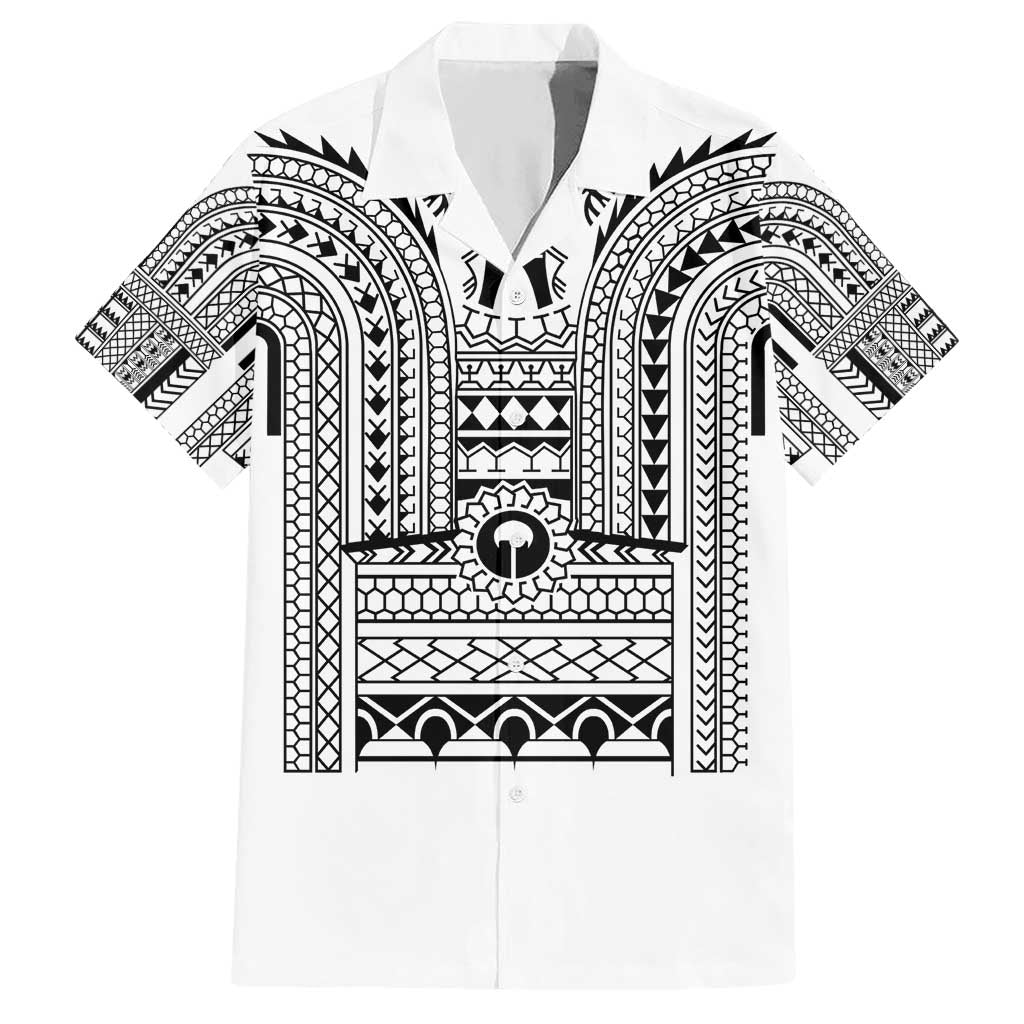 Philippines Igorot Tribal Art Tattoo White Hawaiian Shirt - Polynesian Pride
