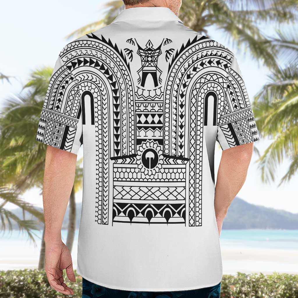 Philippines Igorot Tribal Art Tattoo White Hawaiian Shirt - Polynesian Pride