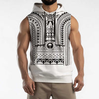 Philippines Igorot Tribal Art Tattoo White Sleeveless Hoodie - Polynesian Pride