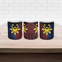 Philippines Sun Star Ceramic Mug Igorot Tribal Inspiration - Polynesian Pride