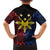 Philippines Sun Star Family Matching Short Sleeve Bodycon Dress and Hawaiian Shirt Igorot Tribal Inspiration - Polynesian Pride