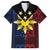 Philippines Sun Star Family Matching Short Sleeve Bodycon Dress and Hawaiian Shirt Igorot Tribal Inspiration - Polynesian Pride