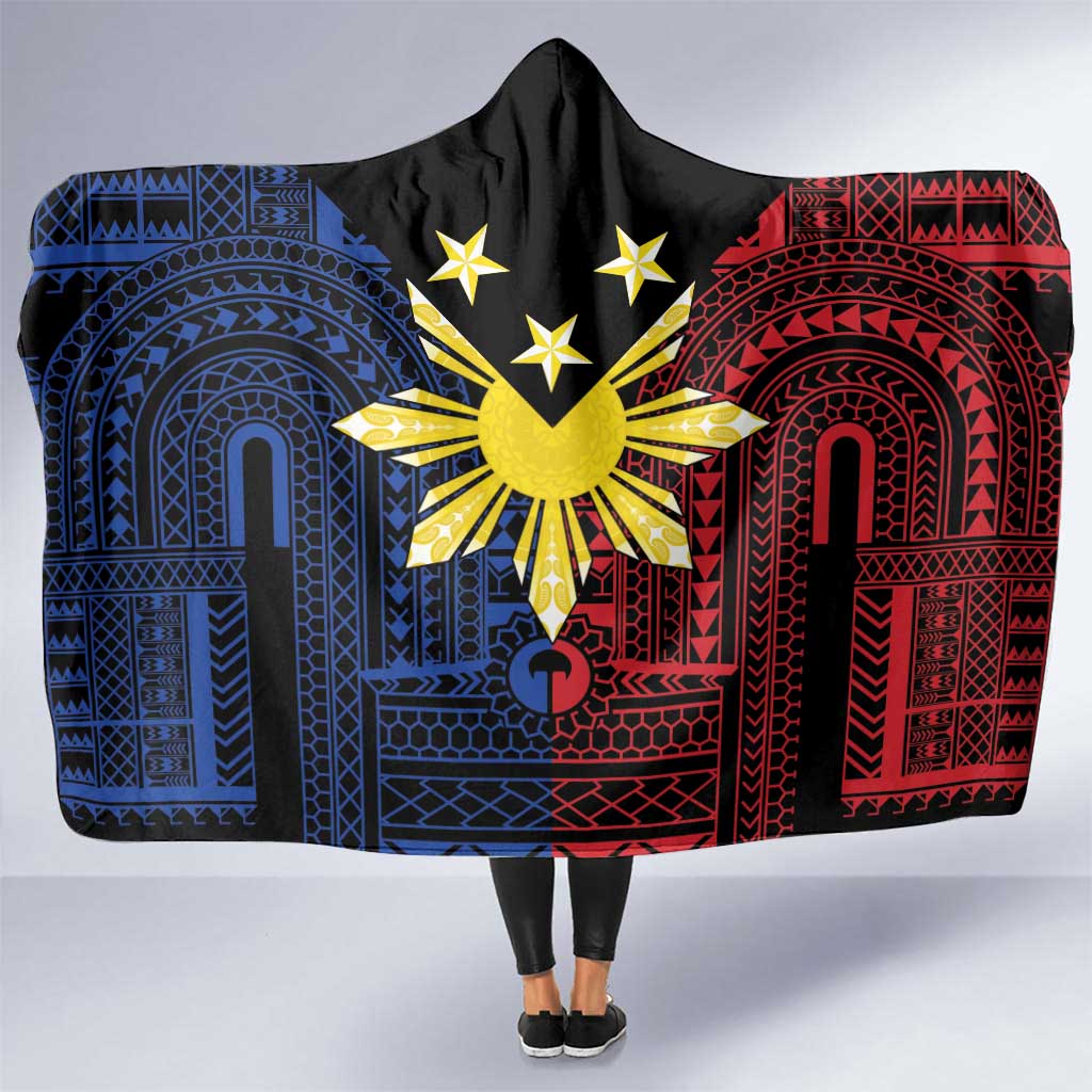 Philippines Sun Star Hooded Blanket Igorot Tribal Inspiration - Polynesian Pride