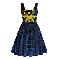 Philippines Sun Star Midi Dress Igorot Tribal Inspiration - Polynesian Pride