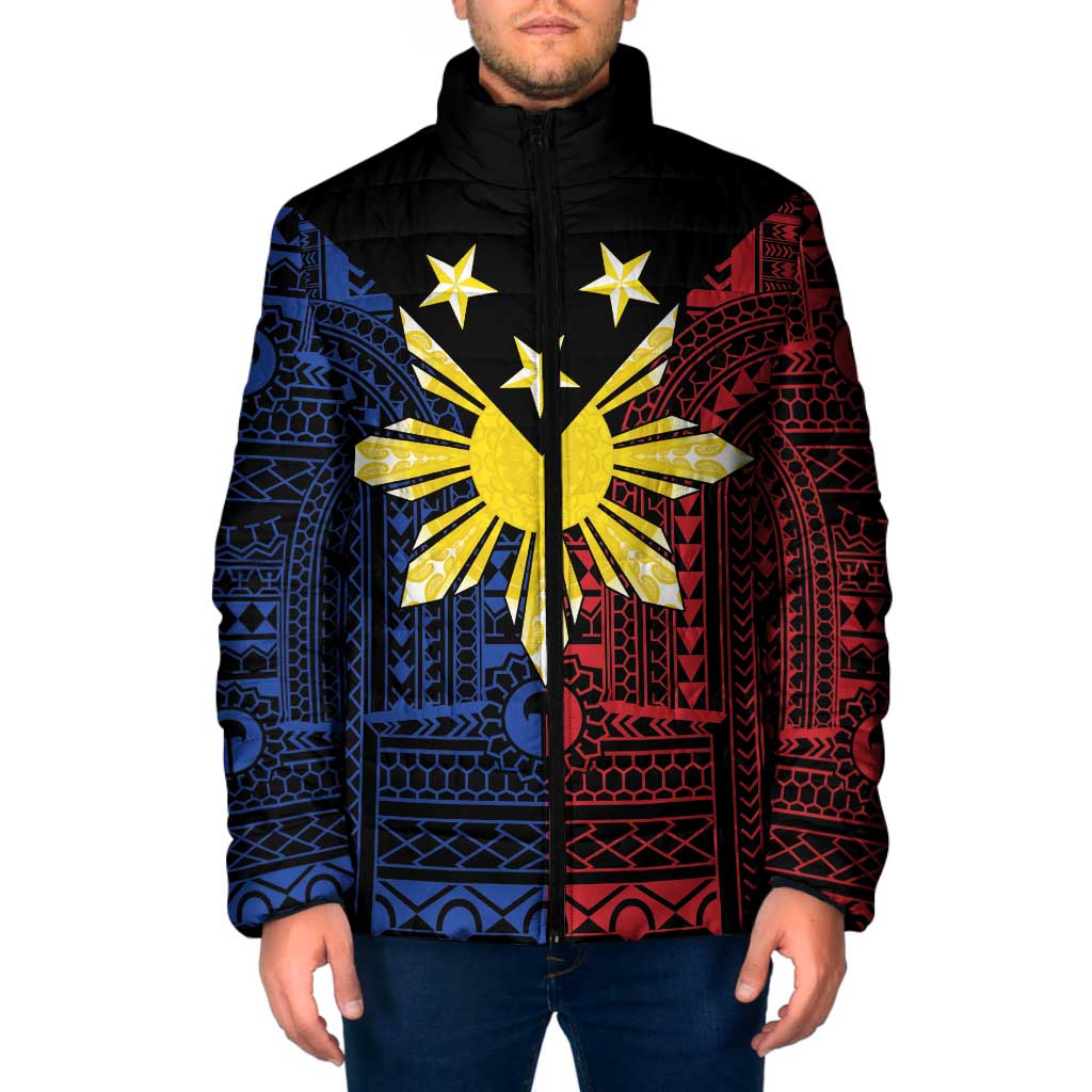 Philippines Sun Star Padded Jacket Igorot Tribal Inspiration - Polynesian Pride