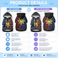 Philippines Sun Star Pet Hoodie Igorot Tribal Inspiration LT05 - Polynesian Pride