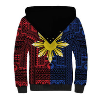 Philippines Sun Star Sherpa Hoodie Igorot Tribal Inspiration - Polynesian Pride