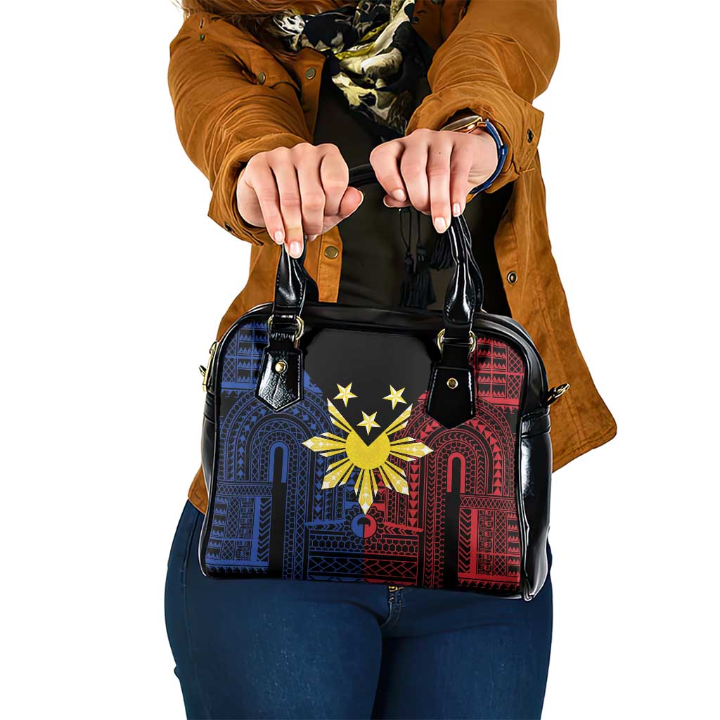 Philippines Sun Star Shoulder Handbag Igorot Tribal Inspiration - Polynesian Pride
