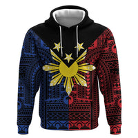 Philippines Sun Star Zip Hoodie Igorot Tribal Inspiration - Polynesian Pride