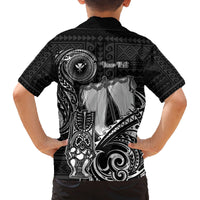 Personalized Hawaii Makahiki Season Family Matching Long Sleeve Bodycon Dress and Hawaiian Shirt Akua Loa Polynesian Pattern LT05 - Polynesian Pride