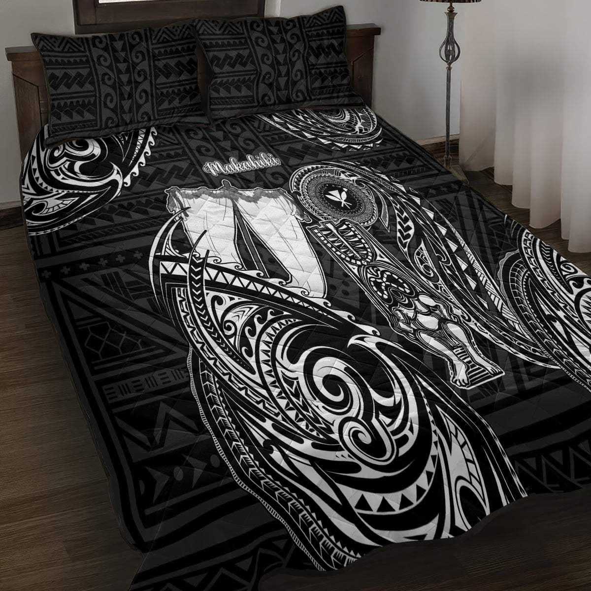 Hawaii Makahiki Season Quilt Bed Set Akua Loa Polynesian Pattern LT05 - Polynesian Pride