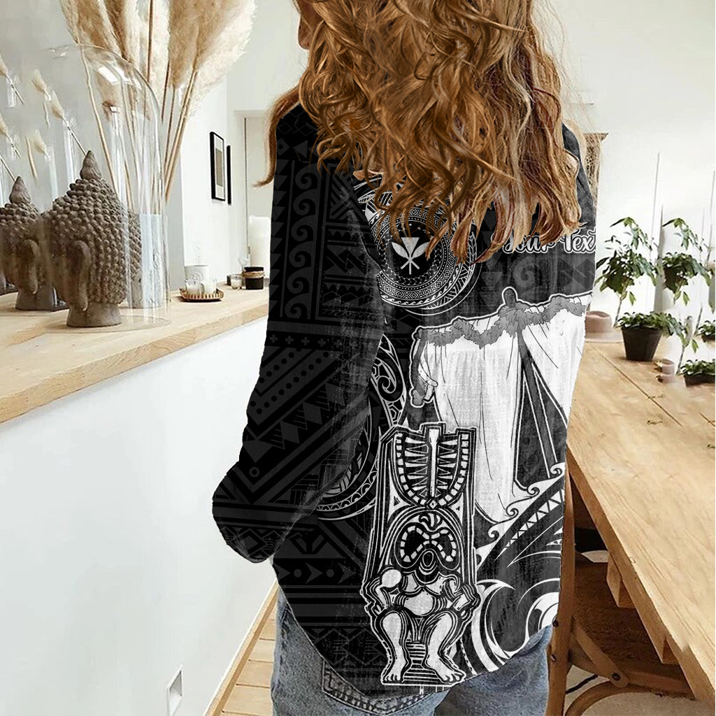 Personalized Hawaii Makahiki Season Women Casual Shirt Akua Loa Polynesian Pattern LT05 - Polynesian Pride