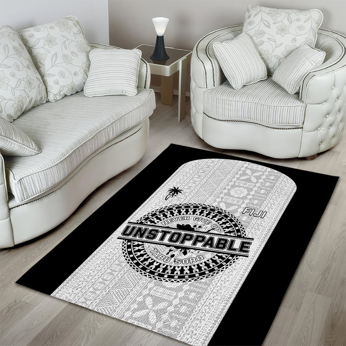 Fiji Obstacle Race 2023 Area Rug Never Give Up LT05 - Polynesian Pride