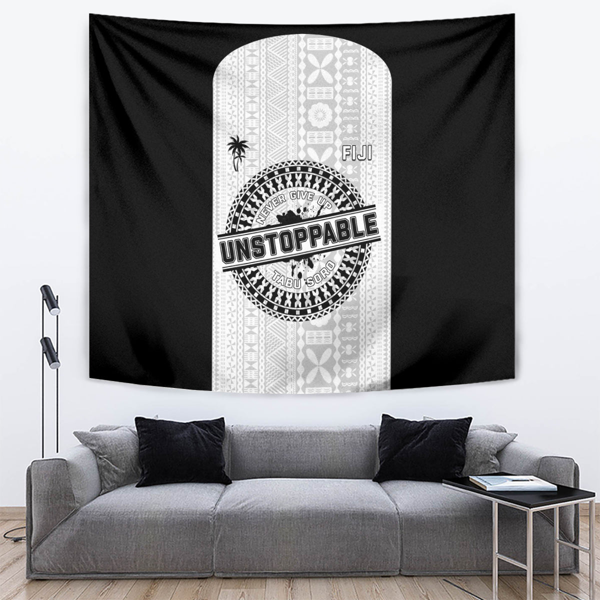 Fiji Obstacle Race 2023 Tapestry Never Give Up LT05 - Polynesian Pride